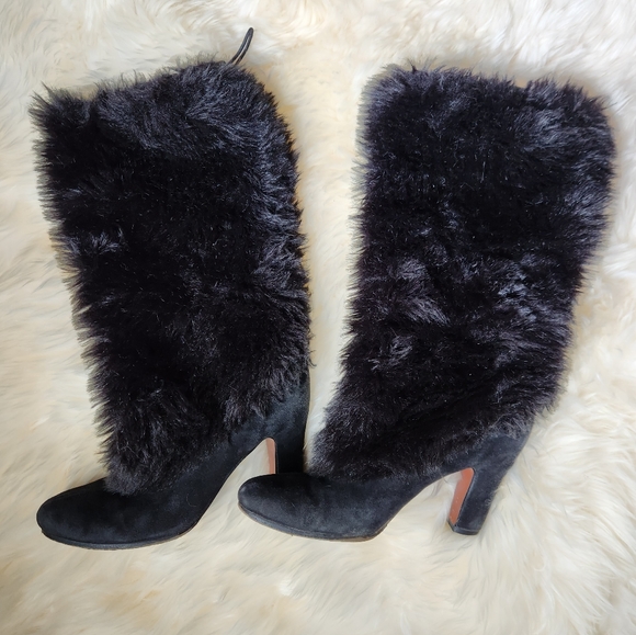 Sam Edelman- Fur Boots - Picture 2 of 14